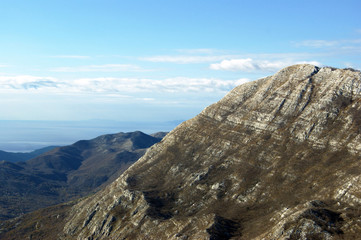 Fototapeta premium Mountain slopes of Montenegro