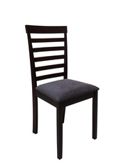 wooden chair on white background