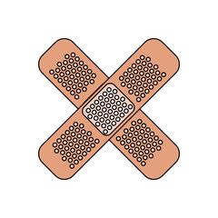 medical bandage icon image vector illustration design 