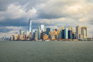 Fototapeta premium Lower Manhattan Skyline - New York, USA