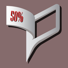 vector icon emblem discounts on goods