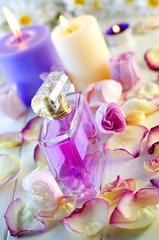Fototapeta na wymiar perfume with a floral aroma