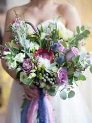 wedding bouquet in bride's hands
