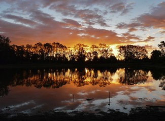 Naklejka premium Coucher de soleil