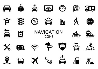 Icons Traffic and Mobility