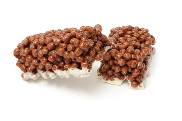 chocolate candies, isolated on white
