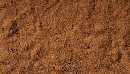 Cinnamon powder close up background ,macro shot