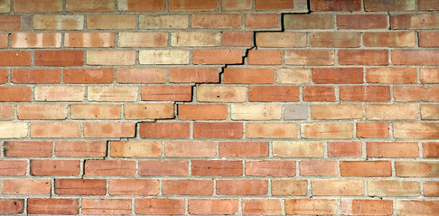 Old damaged Brick Wall