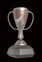 Trophy cup 3D rendering