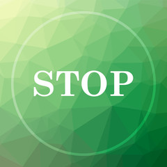 Fototapeta na wymiar Stop icon