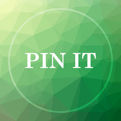 Fototapeta na wymiar Pin it icon