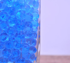 Blue balls granules for decoration