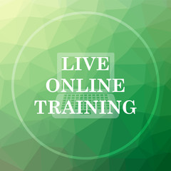 Fototapeta premium Live online training icon