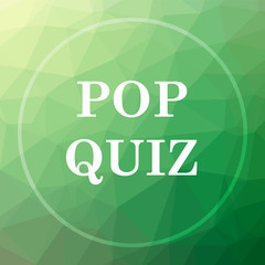 Fototapeta premium Pop quiz icon