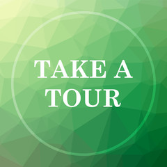 Fototapeta premium Take a tour icon