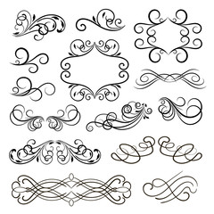 Set of vector graphic elements for design