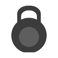 dumbbell icon over white background. colorful design. vector illustration