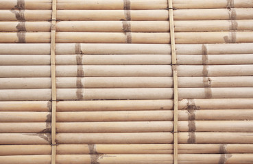 Traditional bamboo weave,soft focus color toned.