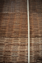 Traditional bamboo weave,soft focus color toned.