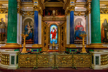 Obraz premium Interior of the orthodox cathedral