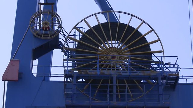 The gantry crane mechanisms at the Port of Kaohsiung the largest harbor in Taiwan that has an annual handling capacity 10 million containers.
