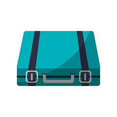 travel suitcase icon over white background. colorful design. vector illustration