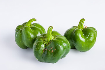 Bell pepper on white