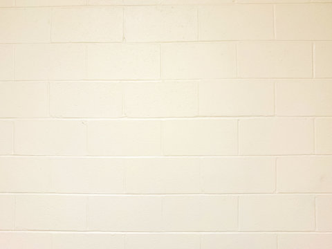 White Cinderblock Wall Background