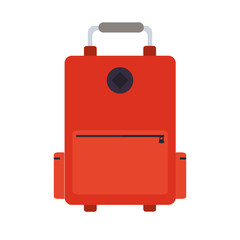 travel suitcase icon over white background. colorful design. vector illustration