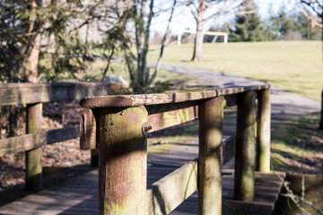 Railing in the park