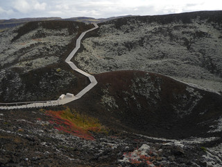 Vulkankrater Grabrok im Westen von Island © Dagmar Richardt
