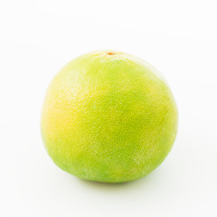 Citrus fruit. Sweetie on white background. Flat lay, top view. Fruit's background