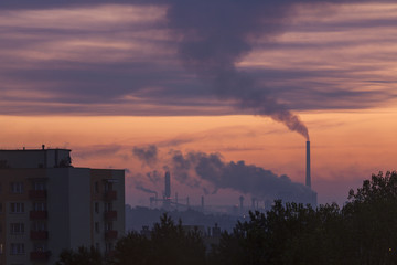 Chimneys around Dabrowa Gornicza