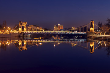 Naklejka premium Grunwaldzki Bridge in Wroclaw