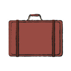 briefcase icon over white background. vector illustration