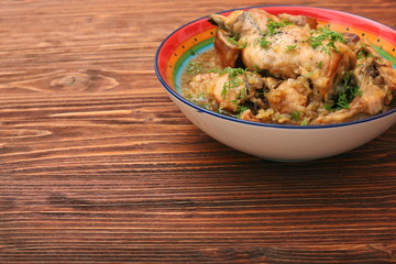 Roasted rabbit with herbs
