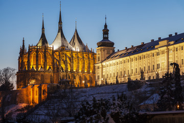 Jesuit College and St. Barbara's Church in Kutna Hora