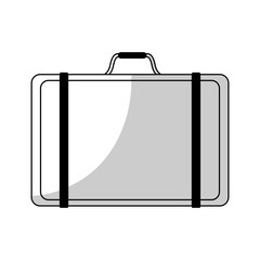 briefcase icon over white background. vector illustration