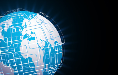 Vector modern techology concept background.