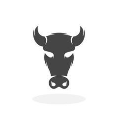 Cow Icon. Vector logo on white background