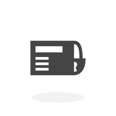 Credit card lock Icon. Vector logo on white background