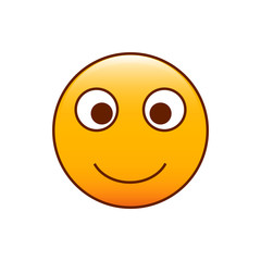 Smiley Face. Trendy vector eps10