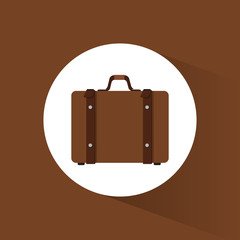 suitcase travel equipment icon vector illustration eps 10