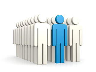 Blue leader and the group