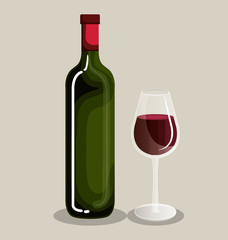best wine bottle icon vector illustration design