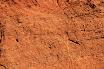 Nabateans petroglyphs / Wadi Rum, Jordan