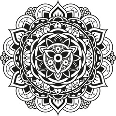 Vector illustration of an indian mandala