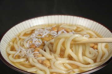 しらす納豆うどん
