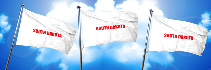  south dakota, 3D rendering, triple flags