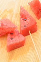 Watermelon two piece on table